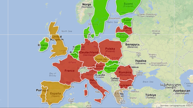 Retraites en Europe : le comparatif en une carte interactive